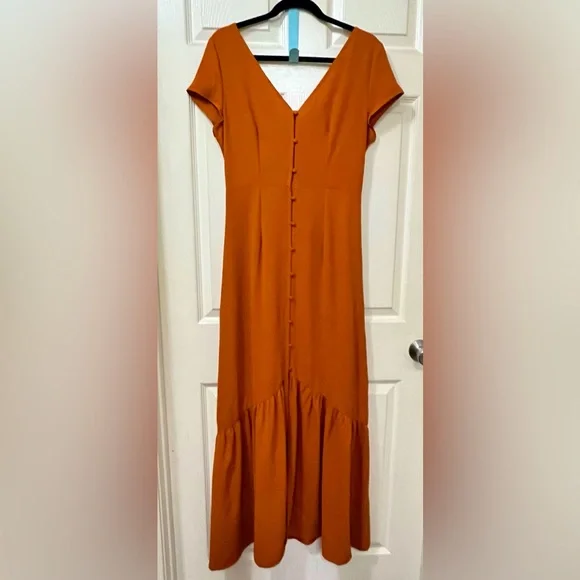 pumpkin spice maxi dress Size Medium - Picture 5 of 9